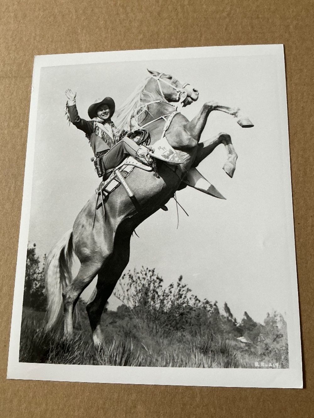 Vintage Roy Rogers And Trigger Glossy Photo 8x10 Reprint